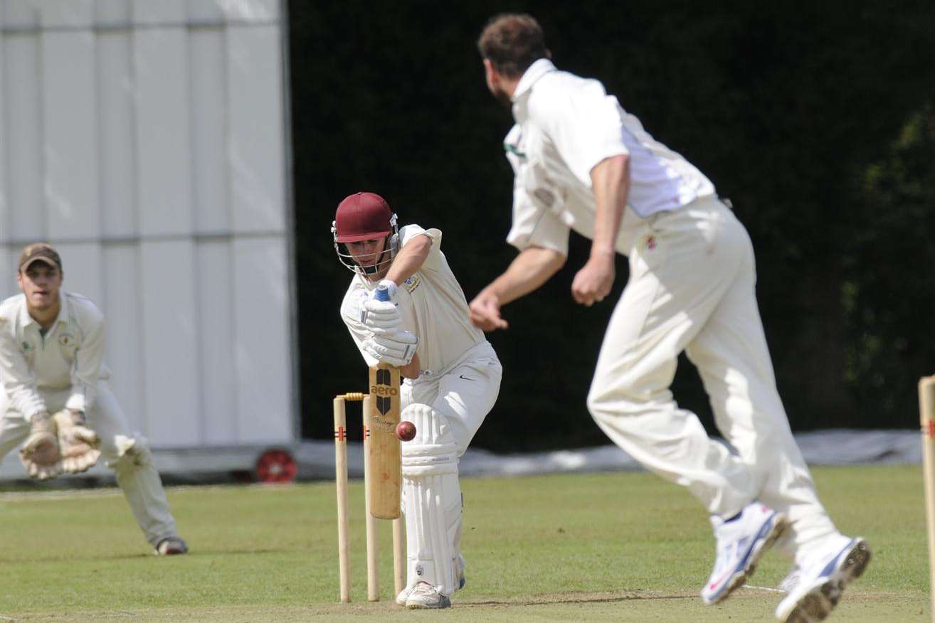 Canterbury opener James Lilley during his innings of 22 against Blackheath on Saturday.