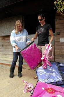 Model Katie Price rolled into Wittersham to support the village’s Horse Refuge