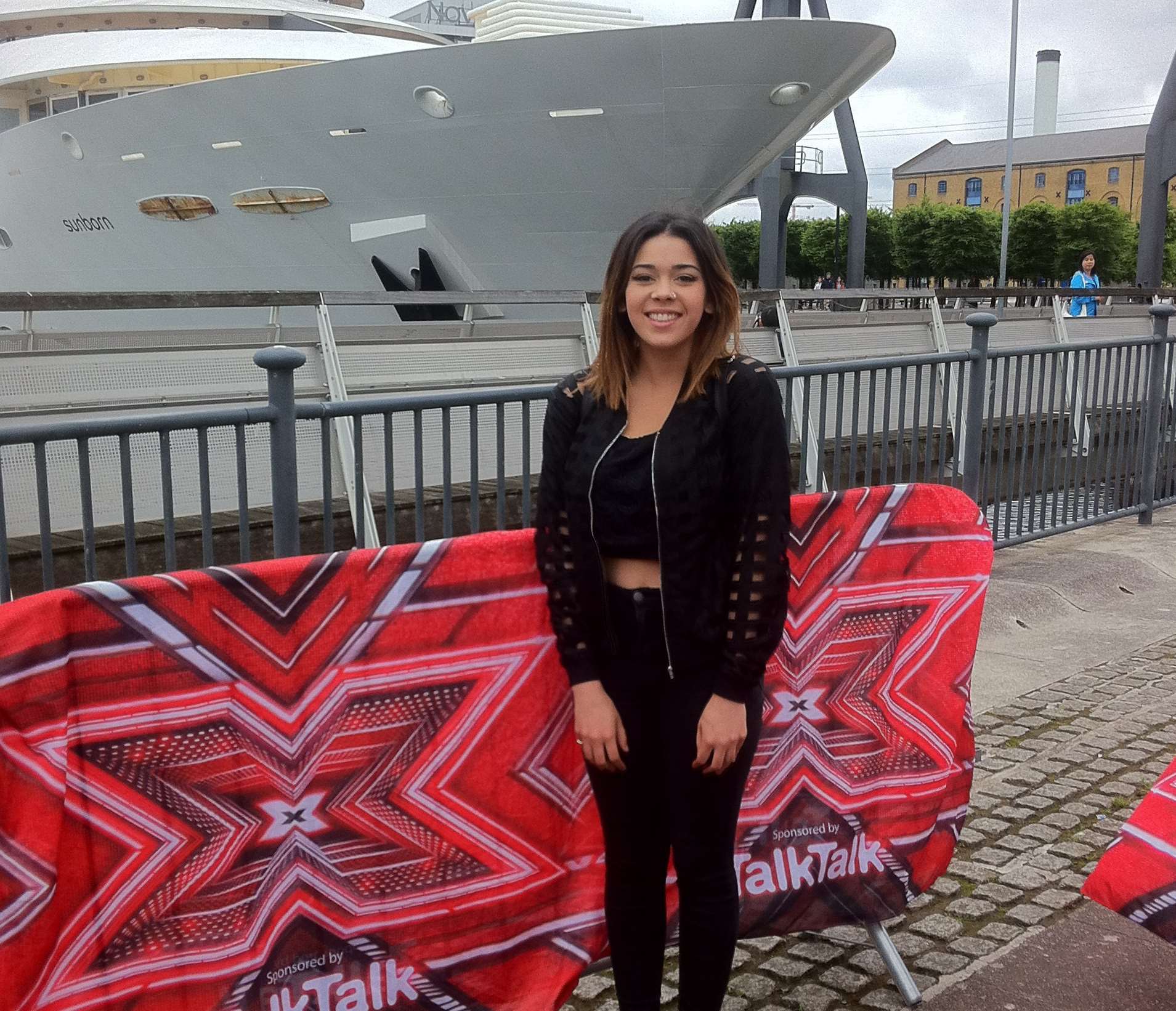 Aaliyah Leishman at the X Factor auditions