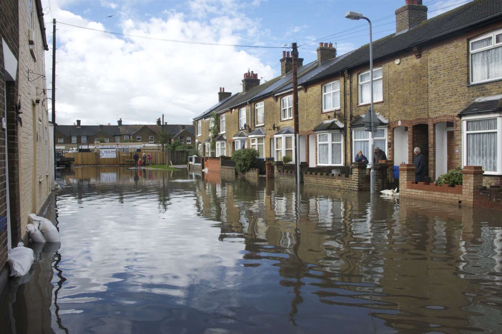 Flooding in Albert Road, Deal, October 2015. Picture: D Melhuish