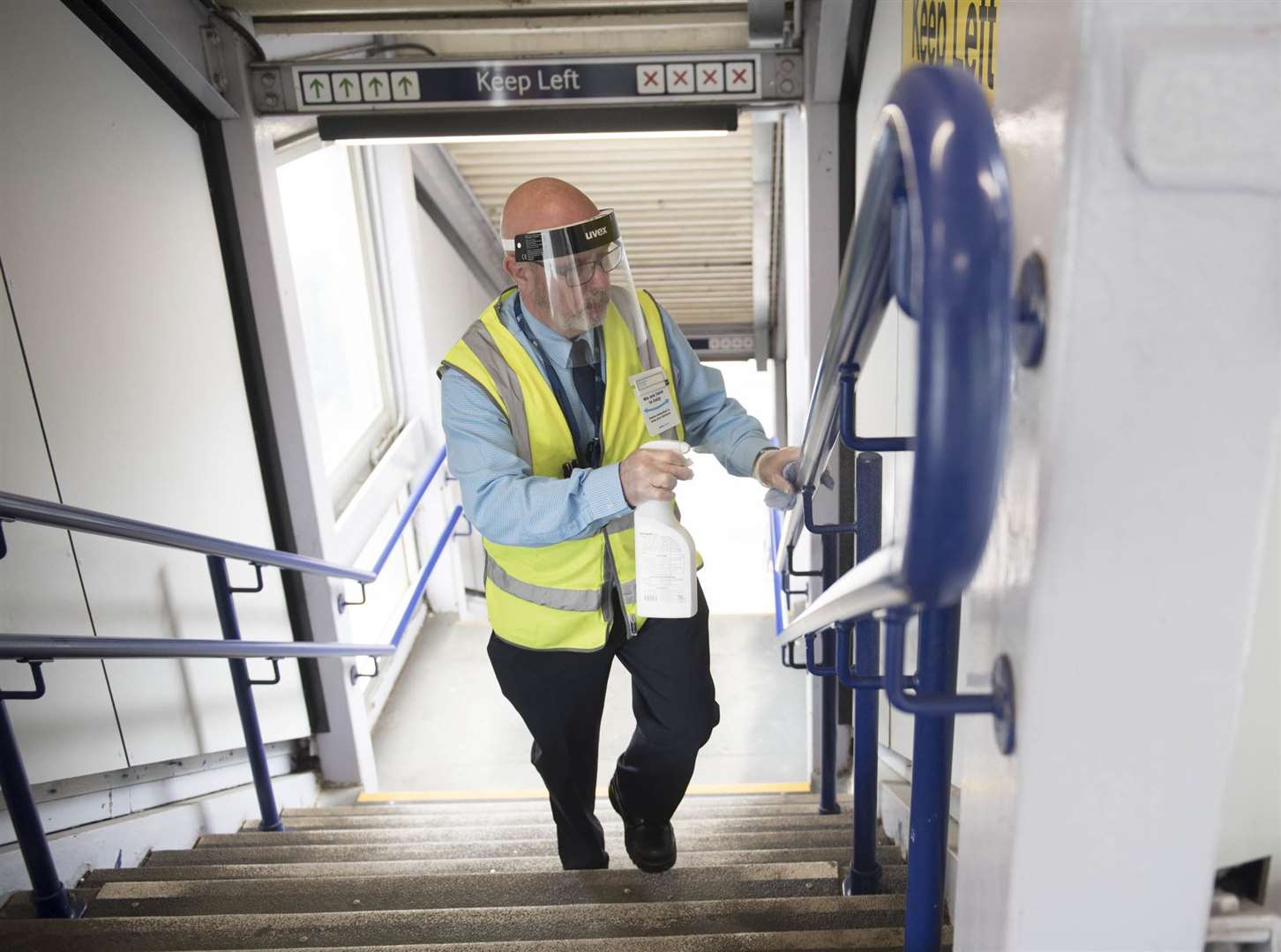 Cleaning on the railway has intensified during the coronavirus crisis. Picture: Southeastern