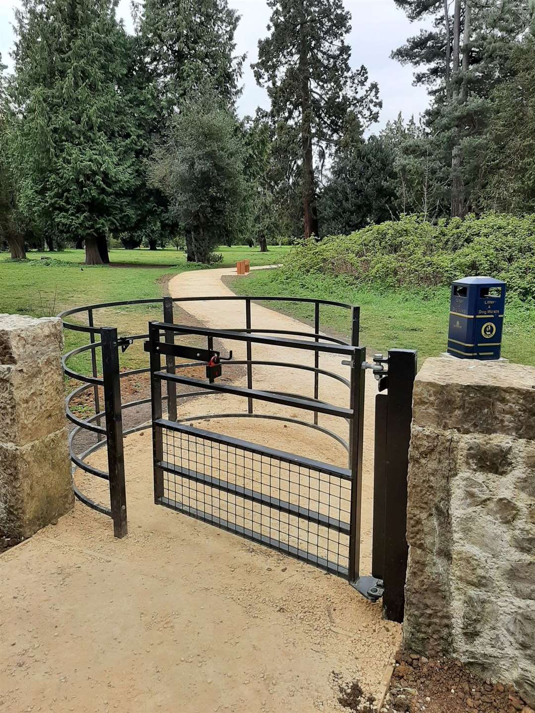 A newly created gate into Oakwood Cemetery (48291894)