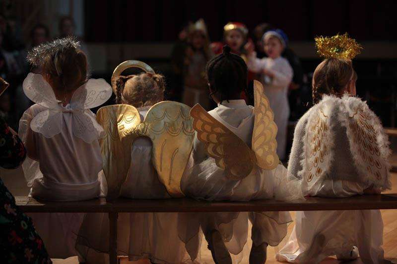 Nursery pupils become angels in the annual Christmas production at Gad's Hill (5931696)