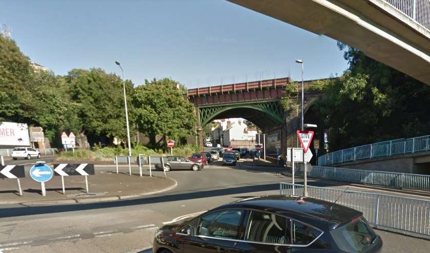 The crash happened at the bottom of Luton Arches.