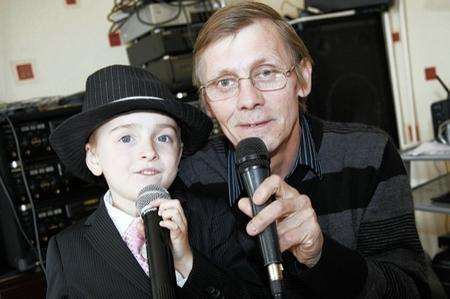Robbie Firmin with his grandad Jim, who first introduced him to Frank Sinatra’s songs.