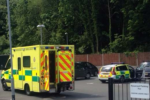 Ambulance crews close to Faversham Rec