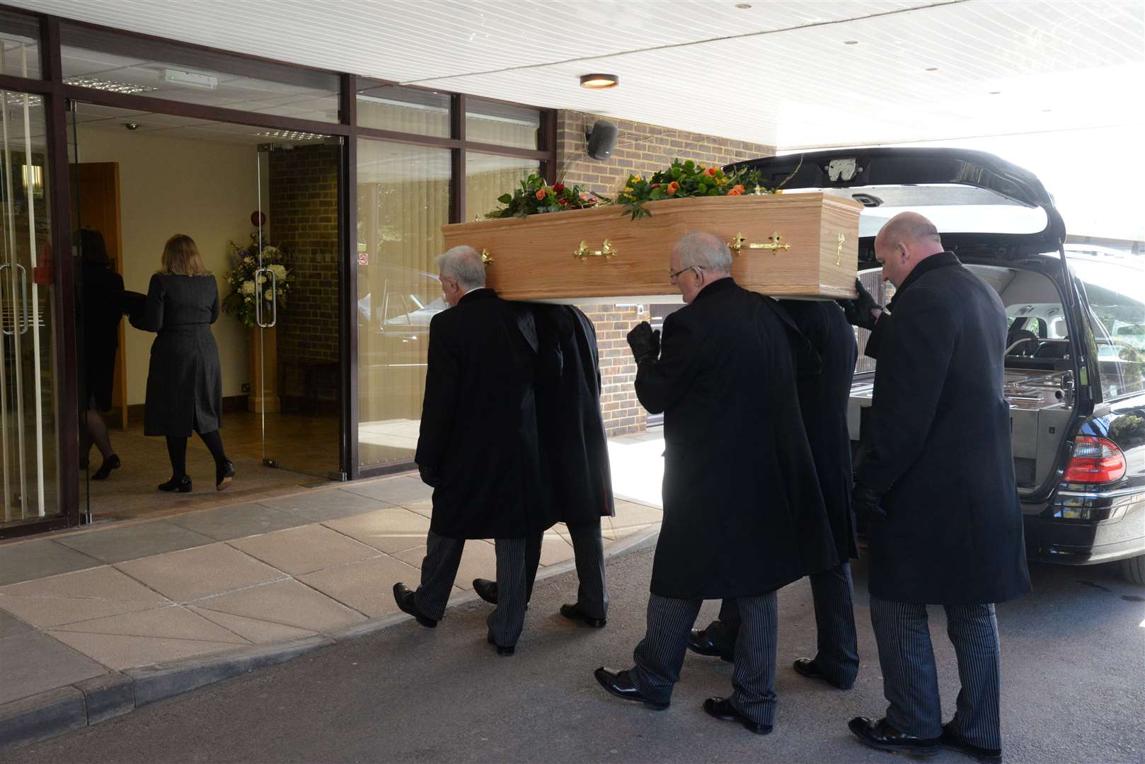 The funeral of former MI6 officer Sybille Higginson