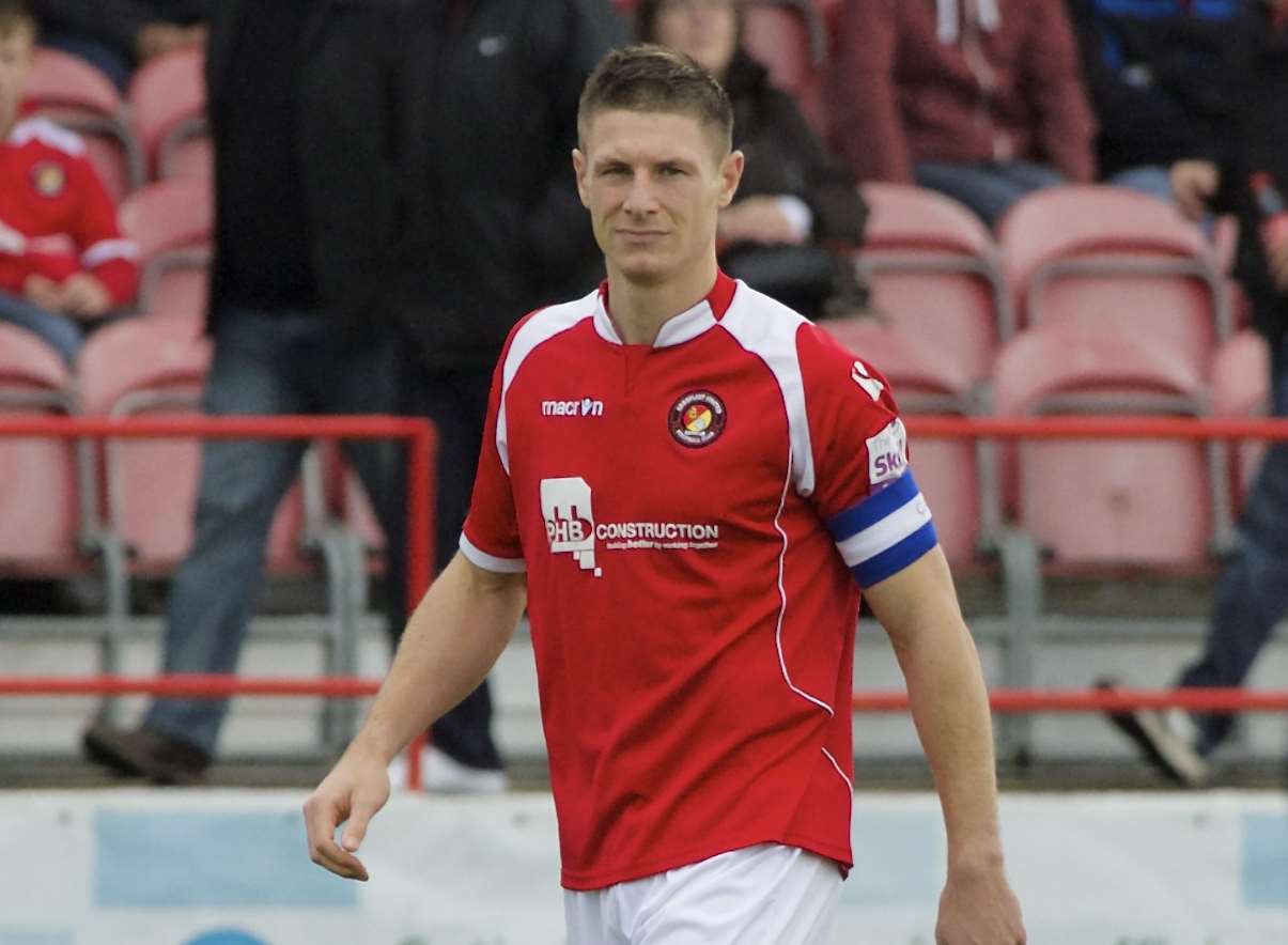 Paul Lorraine during his time as Ebbsfleet United captain Picture: Andy Payton