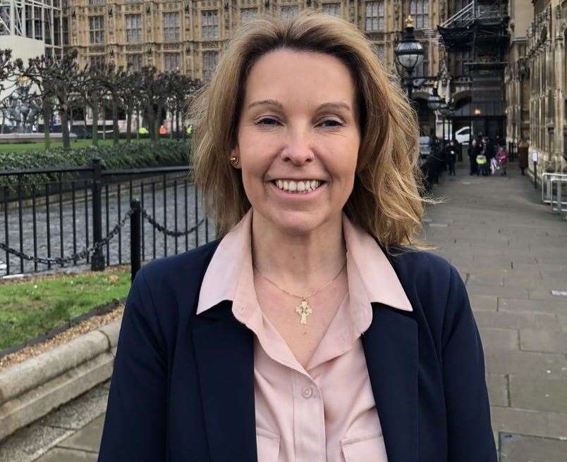 Natalie Elphicke at the Houses of Parliament