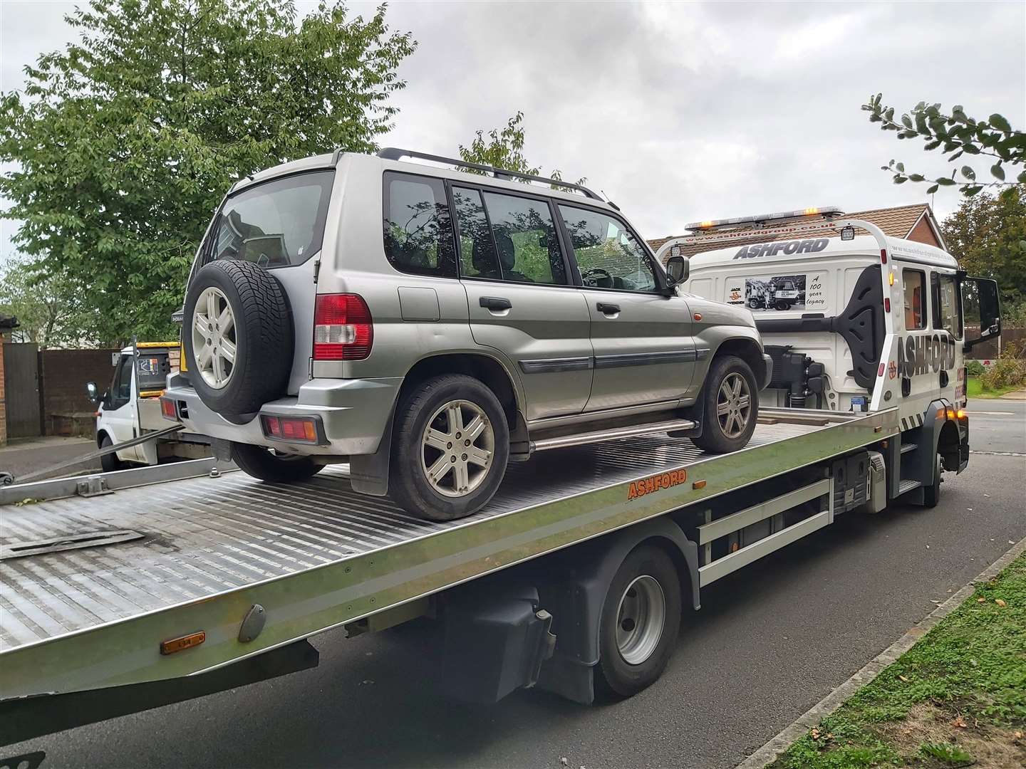 The car, which was found in Stanhope in Ashford, was uninsured and untaxed. Picture: Kent Police