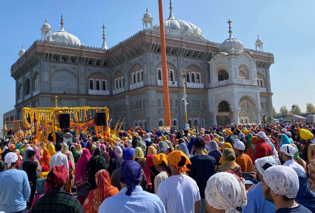 More than 10,000 people attended the Sikh festival of Vaisakhi as it returned to Gravesend after a two-year absence. Photo: Jagdev Singh Virdee