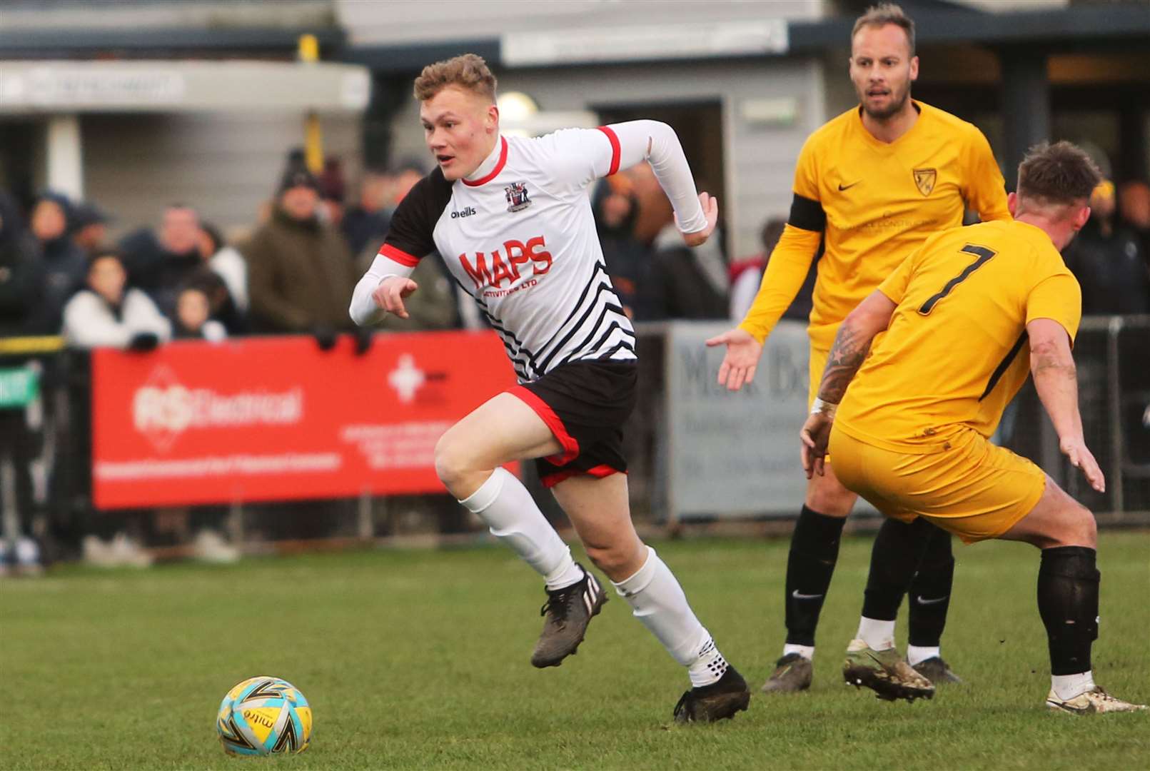 On-loan Deal defender Alex Green also netted against Snodland. Picture: Paul Willmott