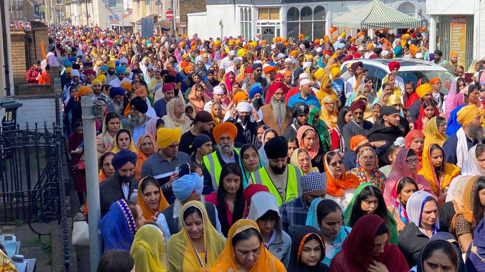 More than 10,000 people attended the Sikh festival of Vaisakhi last year. Photo: Jagdev Singh Virdee