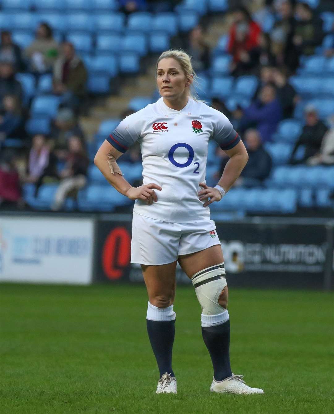 Medway's Rachael Burford playing for England in the Six Nations at the Ricoh Arena Picture: Paul Donovan