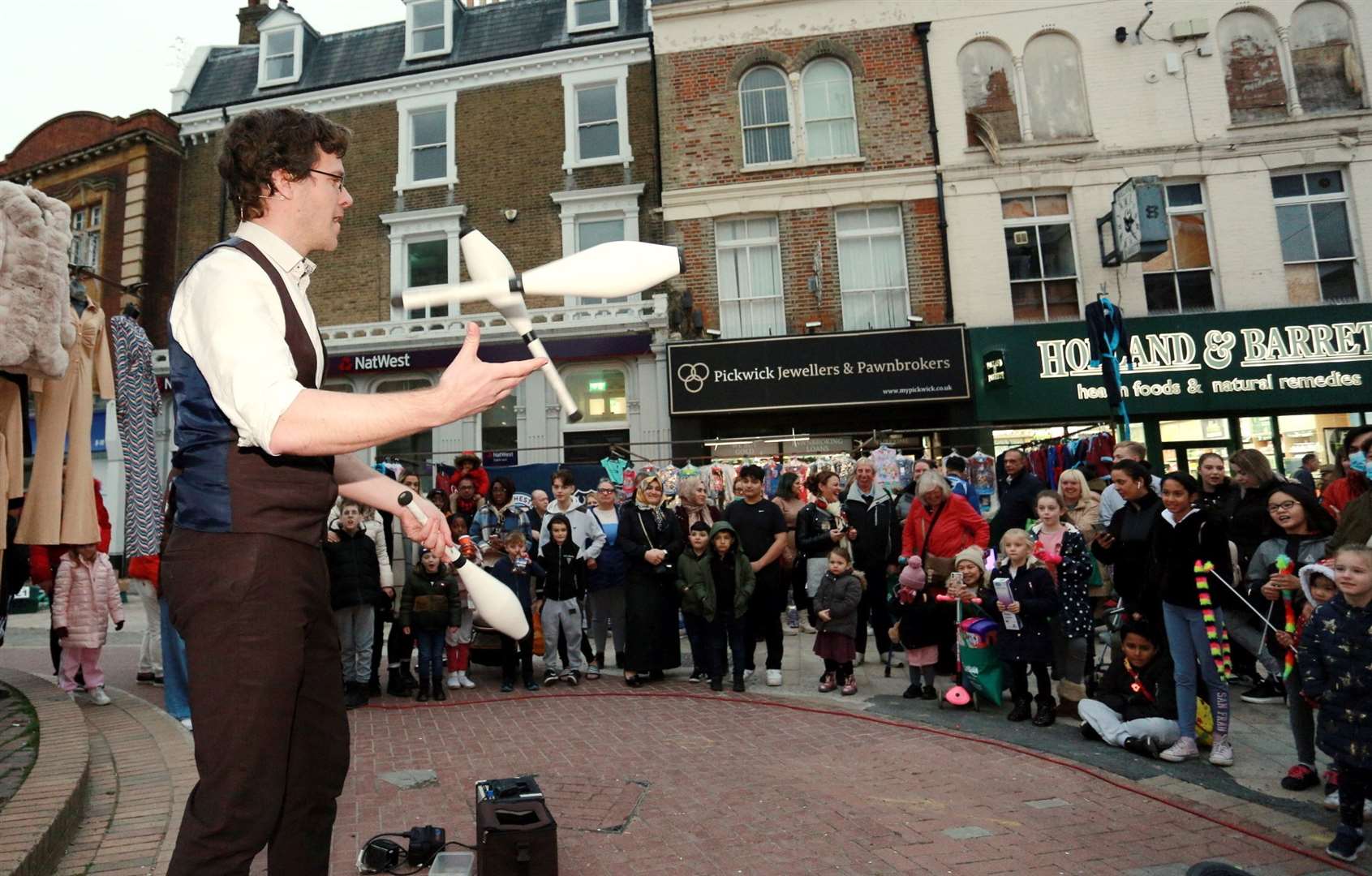 Street entertainment provided by Cohesion Plus. Picture: Dartford Borough Council