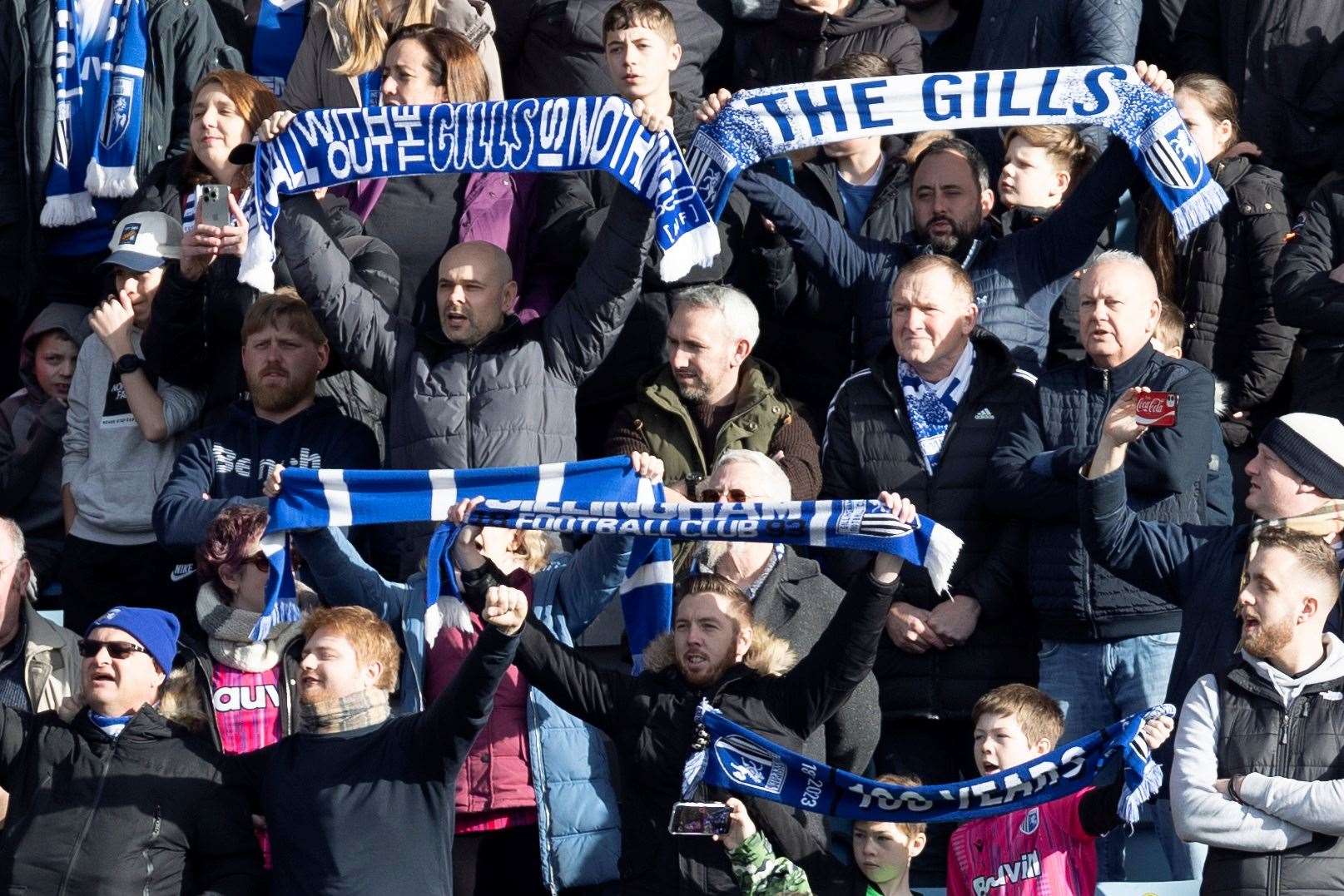 Gillingham sold over 3,000 season tickets for the current campaign and the home ends were sold out on Saturday Picture: @Julian_KPI