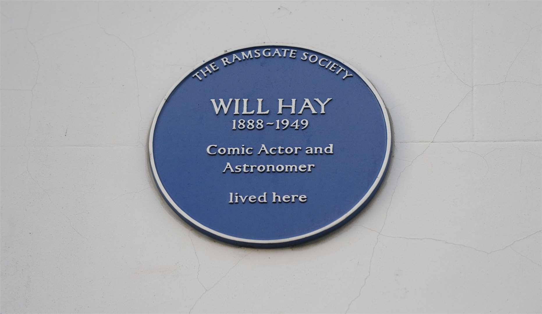 Will Hay's blue plaque, Guilford Lawn. Picture: Tony Flashman