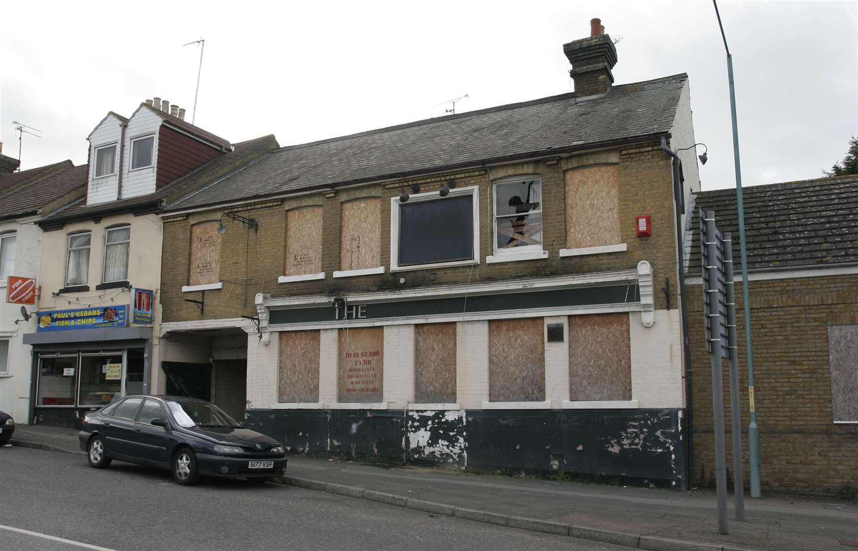 The Green Dragon in Ingram Road, Gillingham pictured in September 2009, after its closure