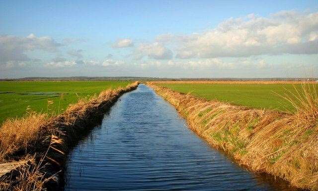 Romney Marsh marshlands. Credit: Stephen Nunney on Wikimedia Commons (39962343)