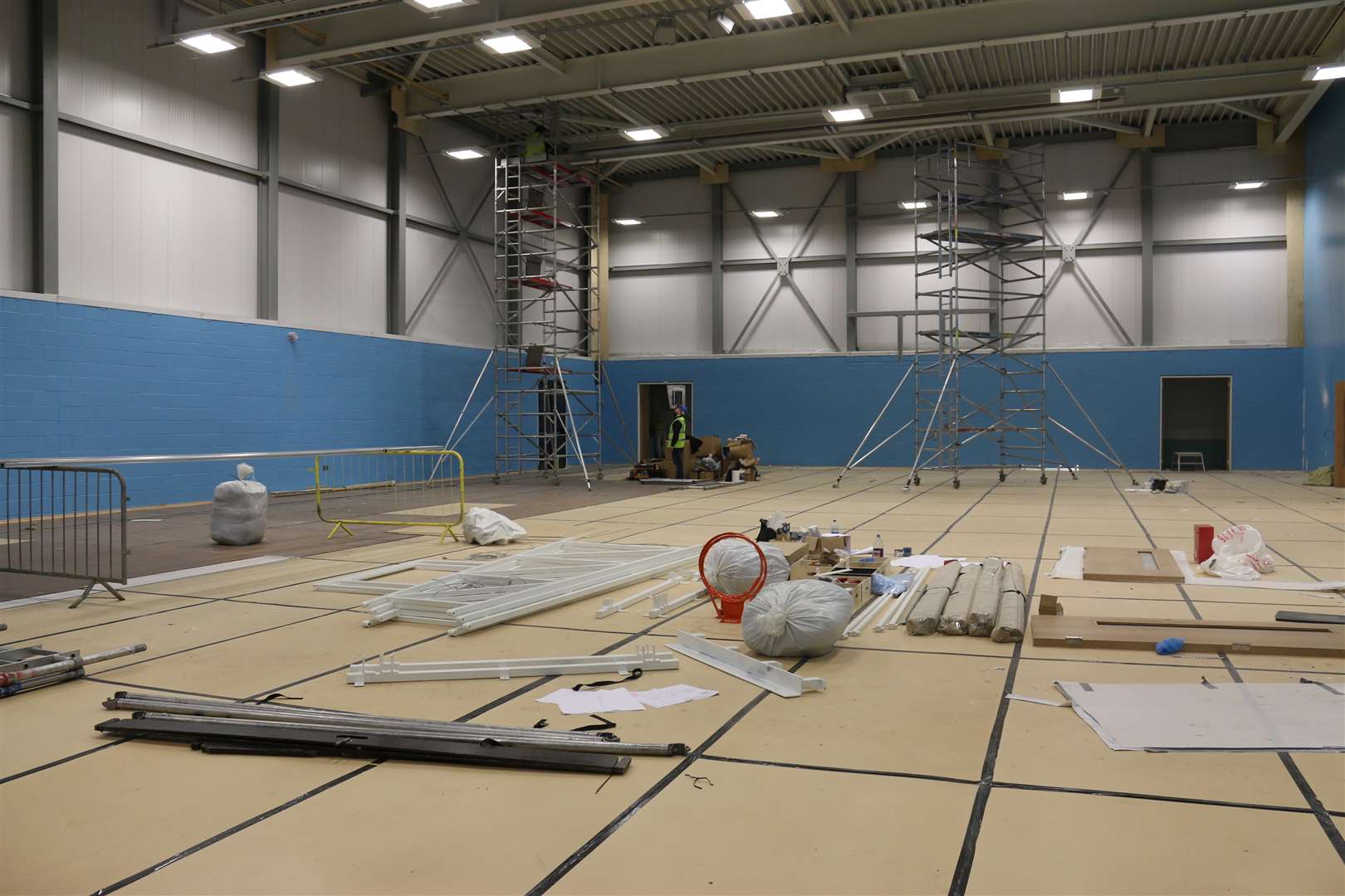 Members will have a brand new sports hall to use.