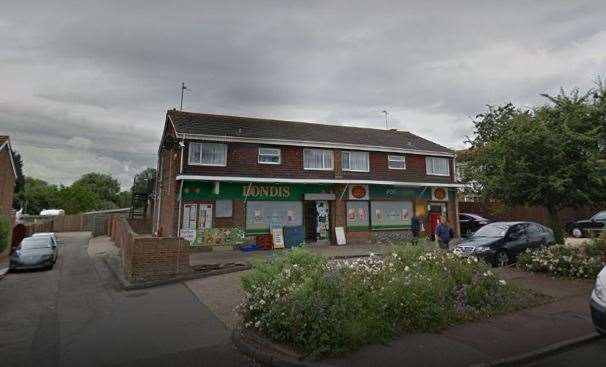 The Londis and Post Office in Allhallows. Image from Google