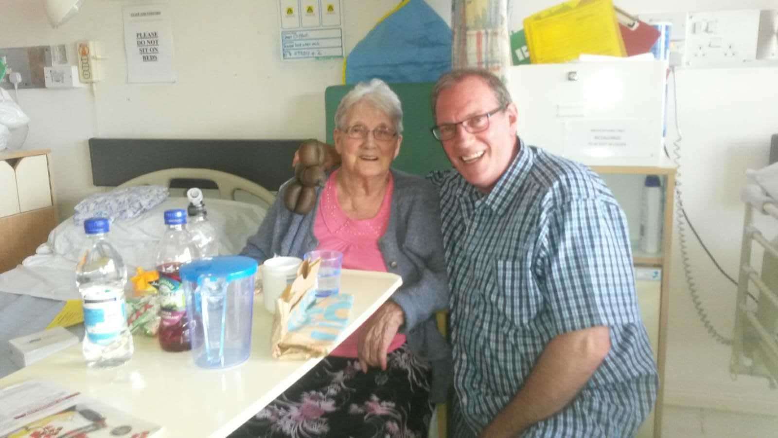 Allan Clifford with his mother Ethel, who died in 2017