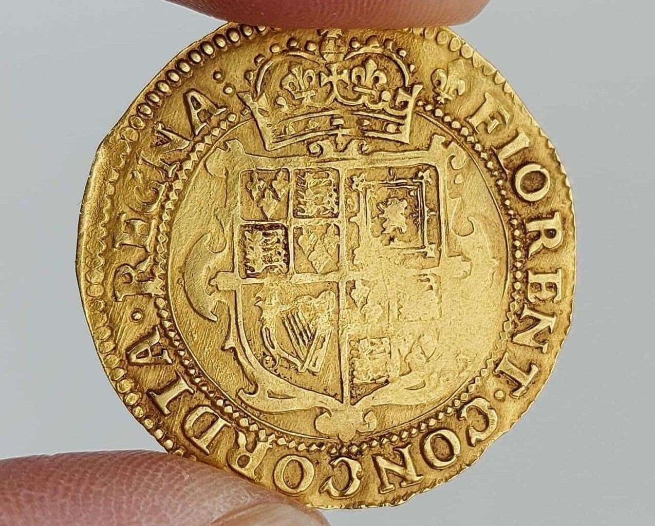The Charles I gold coin. Picture: Hansons Auctioneers