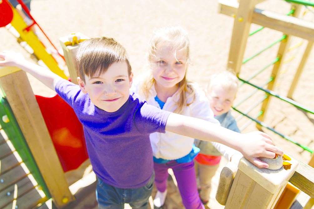 There are toys and activities to support outdoor play whilst children need to remain at home