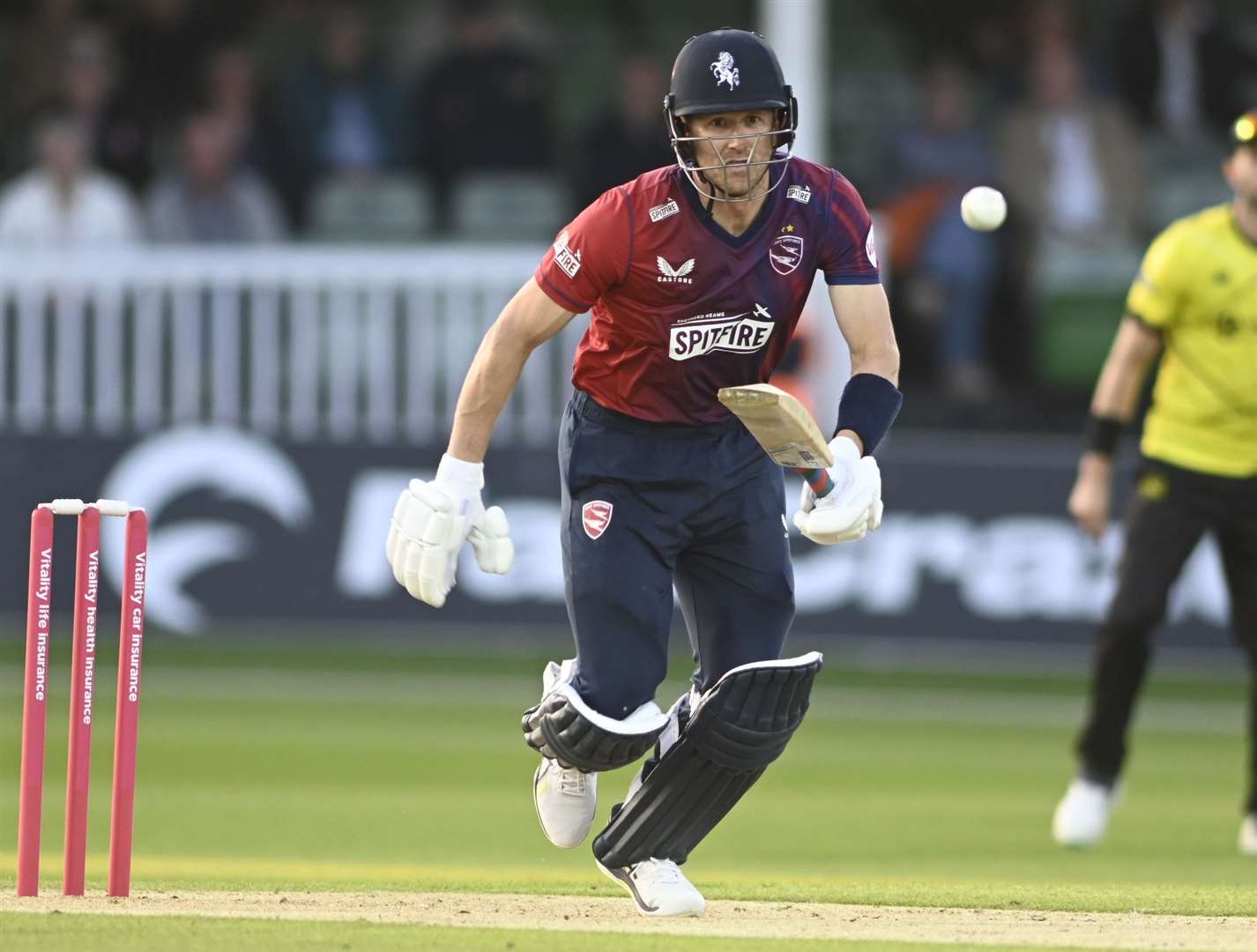 Batting all-rounder Joe Denly – produced a much-needed first-innings 73 on the last day of Kent’s drawn game with Somerset. Picture: Barry Goodwin