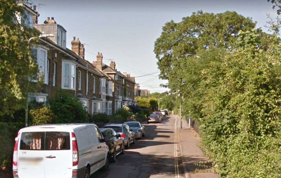 Stephen Taylor, from Whitstable, was arrested after police officers were called to a disturbance in West Cliff. Picture: Google Street View