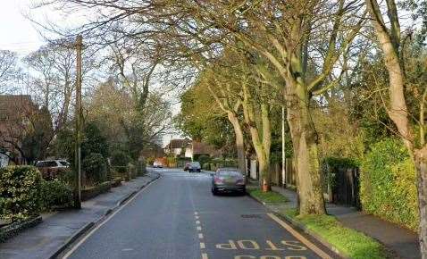 The suspected burglar was seen running away from the property in Grange Road. Picture: Google Street View
