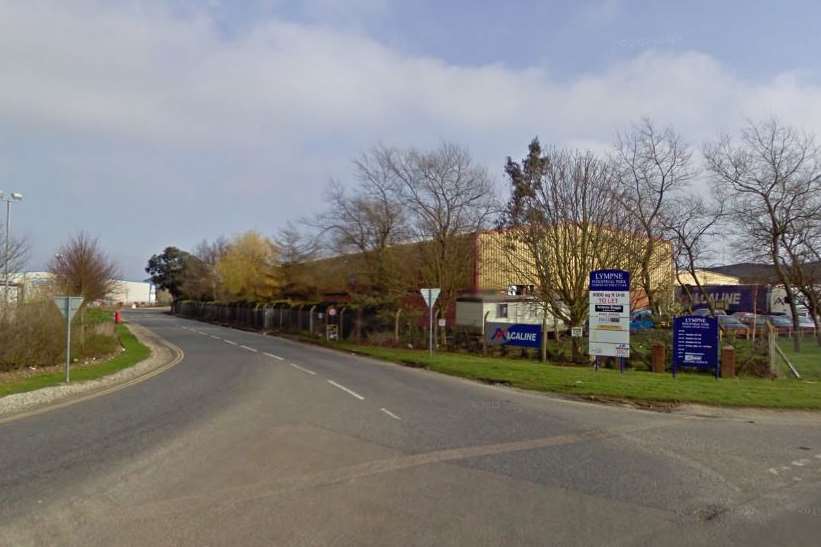 Lympne Industrial Estate where Walsh is alleged to have taken the lorry containing the lager. Picture: Google