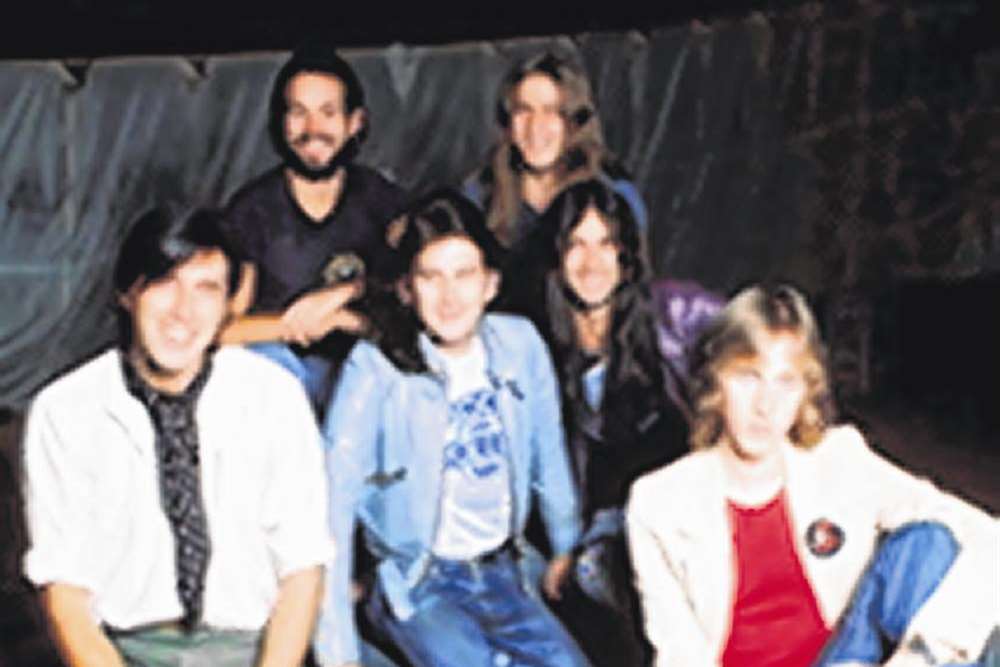John (second right) with Roxy Music in 1974