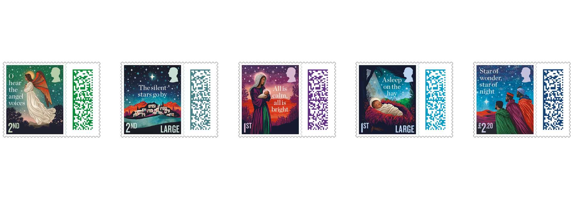 There are five stamps in the collection. Image: Royal Mail.