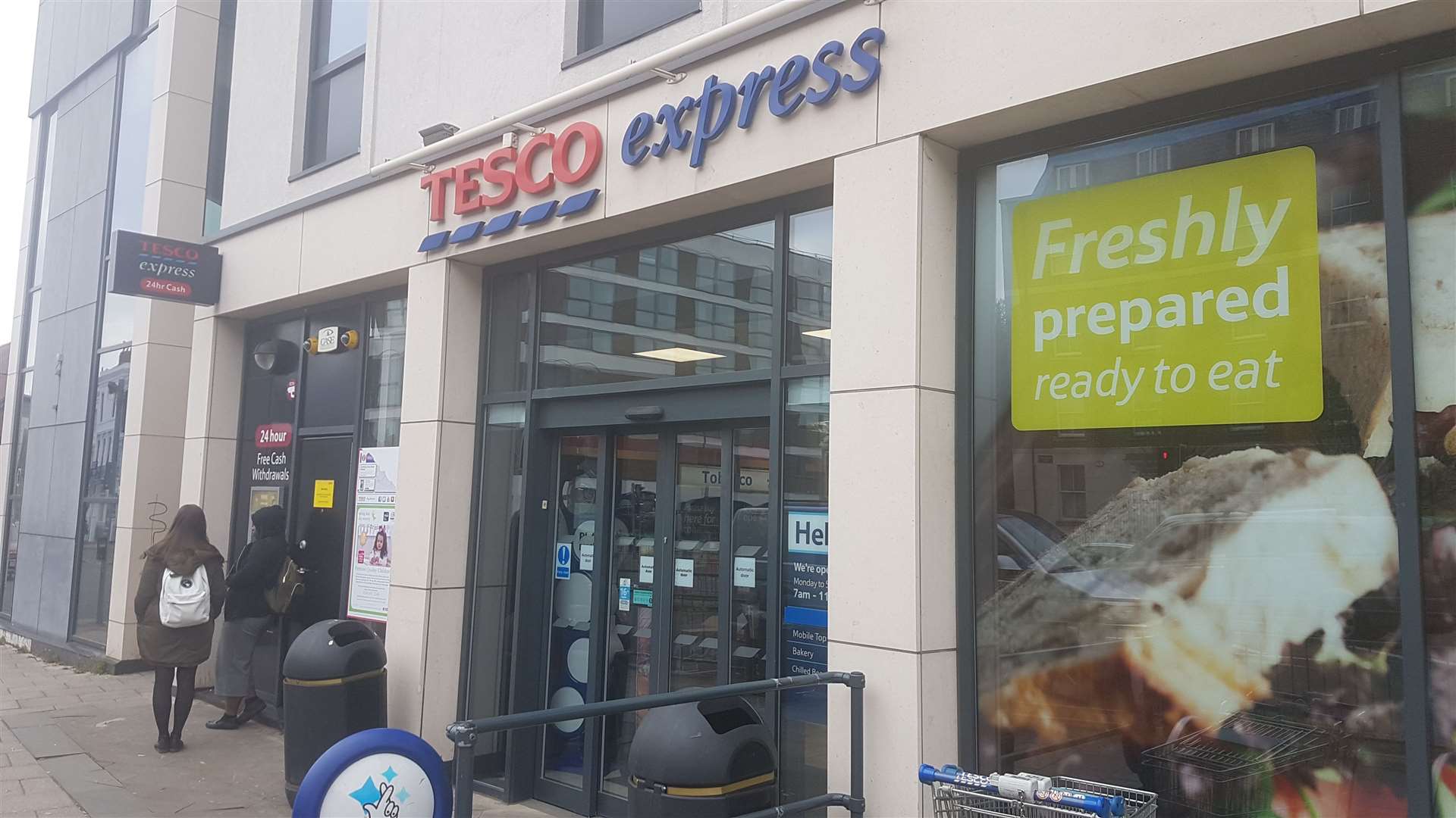 Tesco Express in New Dover Road, Canterbury, will be among those closing early