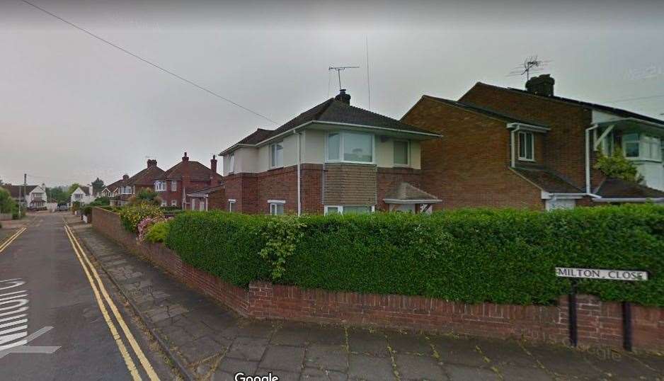 The attack happened in Milton Close in the city. Picture: Google
