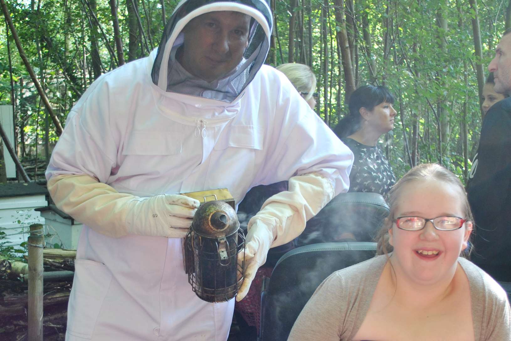 Keven and Eleanor Gabriel at Wildwood Trust