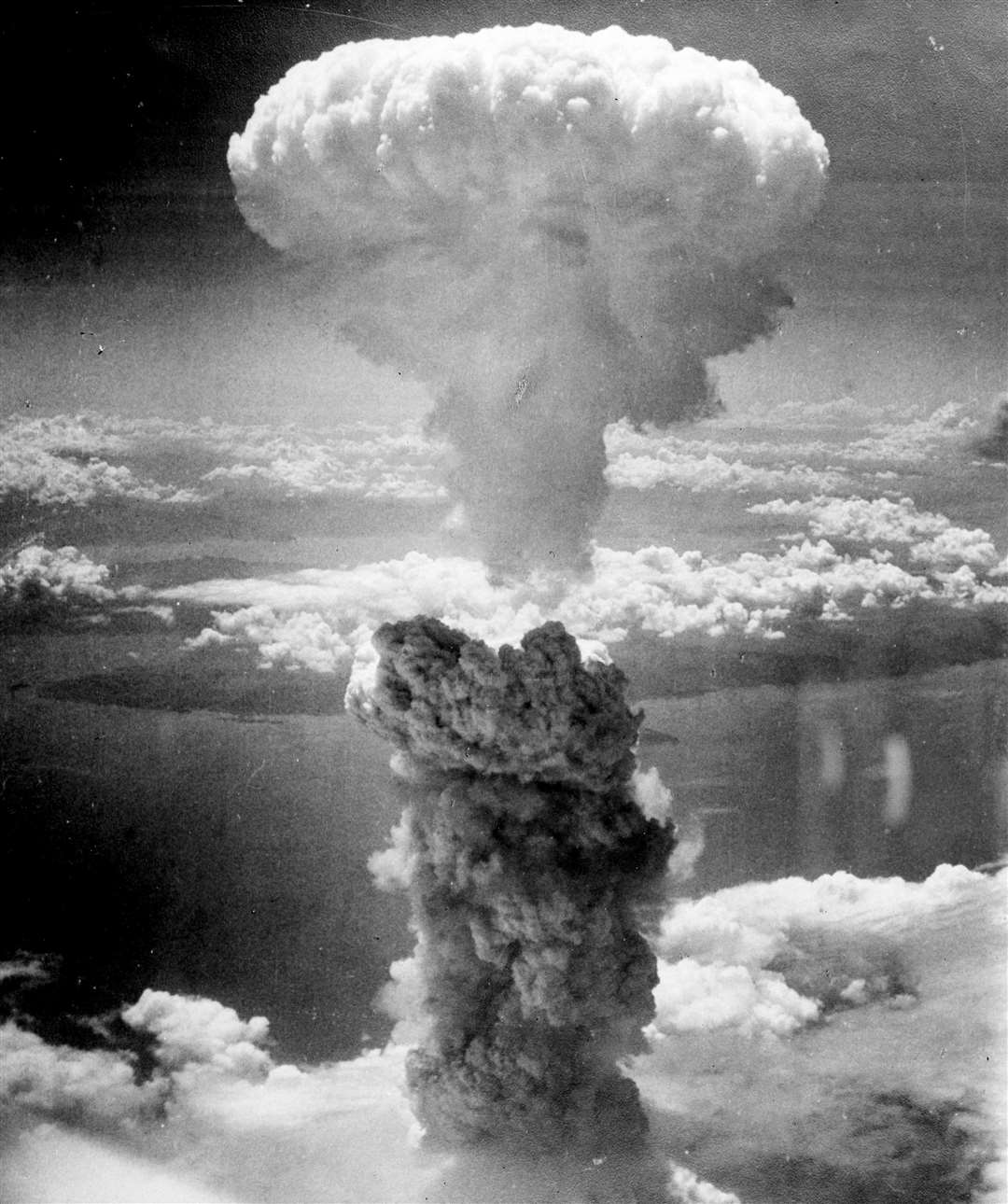 Mushroom cloud following detonation of the Nagasaki atomic bomb - a site selected by William Penney, who grew up in Sheerness