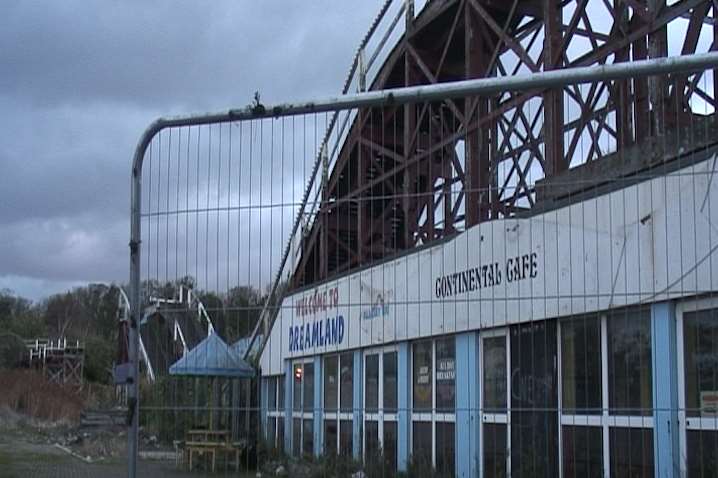 The entrance to the former attraction