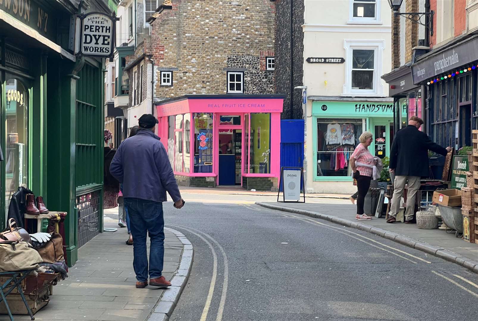 Follow My Swirl's pink building in Margate's Old Town is rather difficult to miss