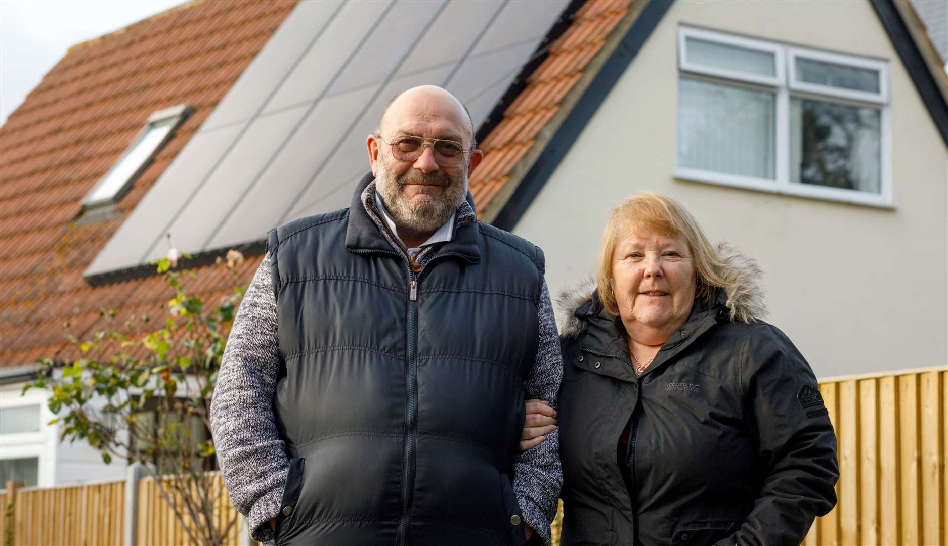 The Jenkins family's solar-powered home in Sheerness features 10 panels and a battery storage system installed through Solar Together. (Image: Solar Together)
