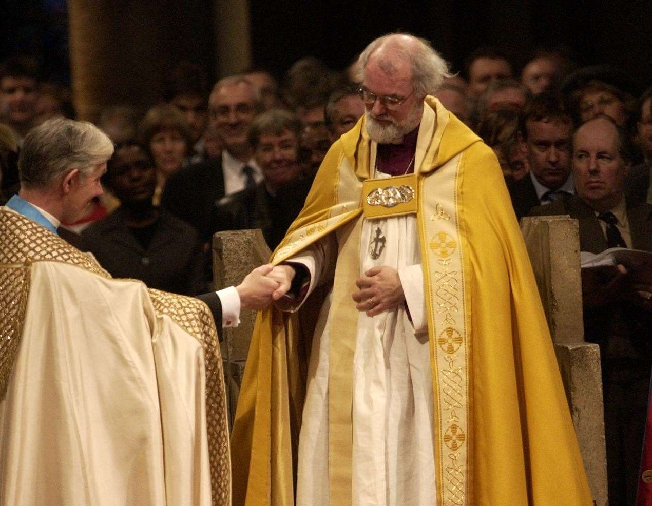 Dean Robert at the enthronement of Archbishop Rowan Williams in 2003