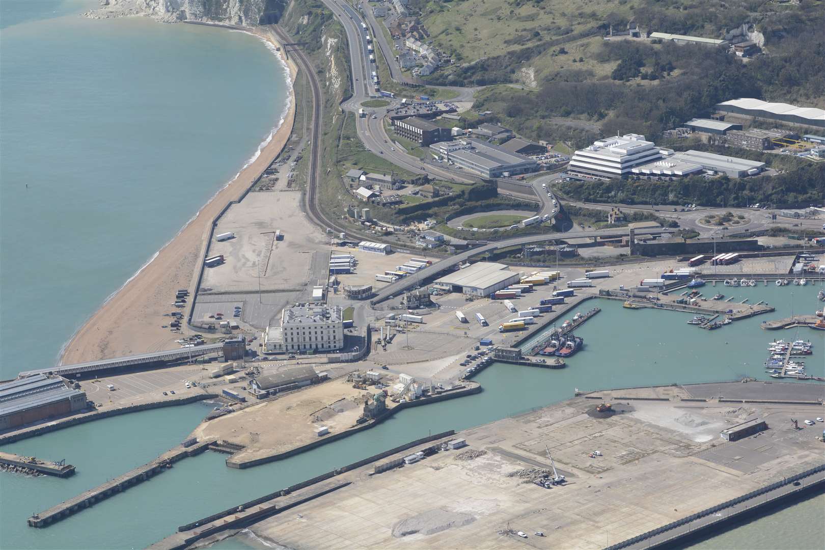 The Western Docks in Dover. Picture: Simon Burchett.