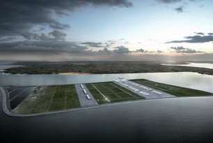 What the proposed four-runway airport on Goodwin Sands off Deal could have looked like