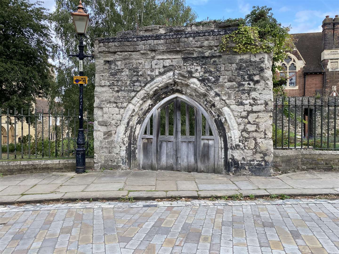 Work is now due to start in September to repair the Bishop's Gate which will see the stones, which have been in storage, returned in the same order