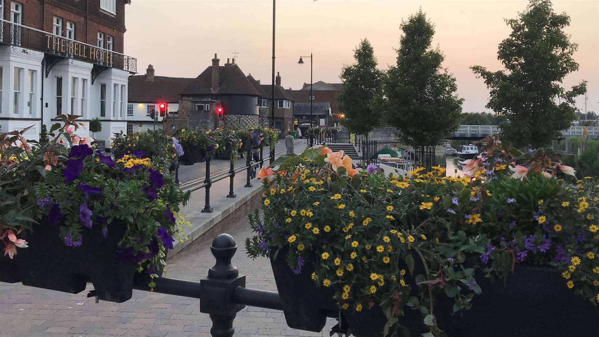 Flowers along the Quay during Sandwich in Bloom