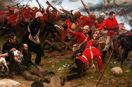 The defence of Rorke's Drift, painted in 1880
