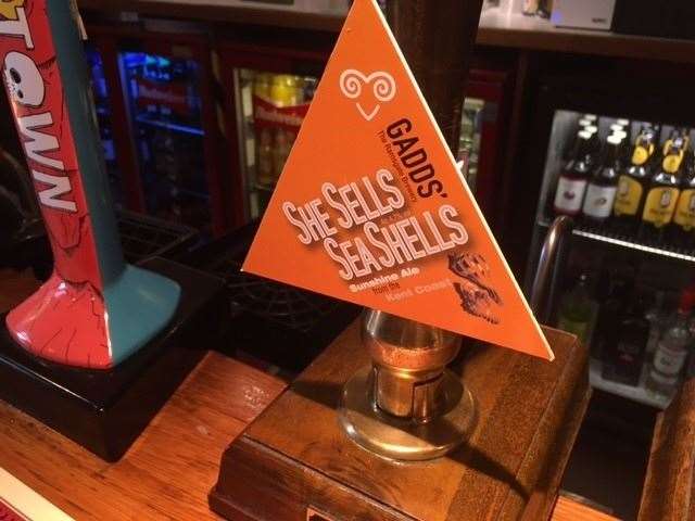 She Sells Sea Shells, a 4.7 per cent brew describing itself as a Sunshine Ale, is produced by Ramsgate brewery Gadds
