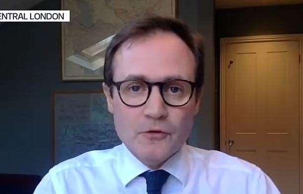 Tonbridge and Malling MP Tom Tugendhat appears on Good Morning Britain to discuss the Afghanistan crisis Picture: Good Morning Britain