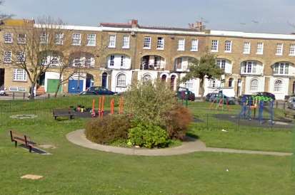 Police have been called to Camden Square, Ramsgate, earlier this morning. Picture: Google